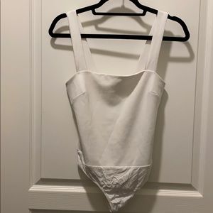 Lulus white square neck bodysuit